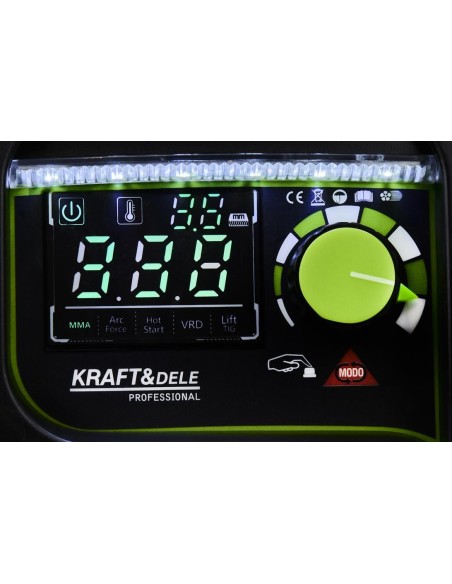 Aparat de sudura invertor 330A MMA TIG LIFT VRD, Kraft&Dele, KD1783