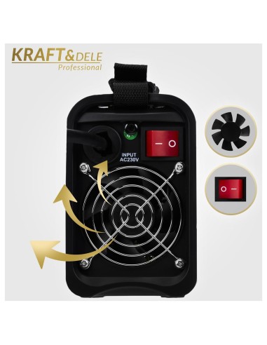 Aparat de sudura invertor 330A MMA TIG LIFT VRD, Kraft&Dele, KD1783