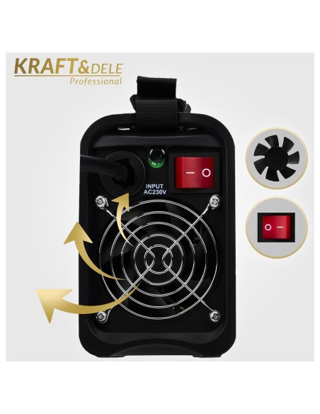 Aparat de sudura invertor 330A MMA TIG LIFT VRD, Kraft&Dele, KD1783