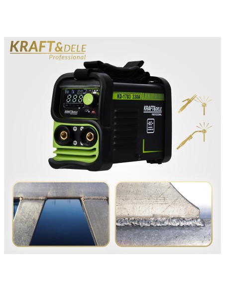 Aparat de sudura invertor 330A MMA TIG LIFT VRD, Kraft&Dele, KD1783