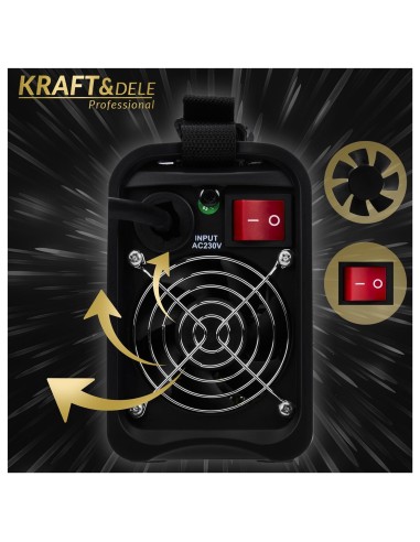 Aparat de sudura invertor 330A MMA TIG LIFT VRD, Kraft&Dele, KD1783