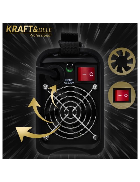 Aparat de sudura invertor 330A MMA TIG LIFT VRD, Kraft&Dele, KD1783