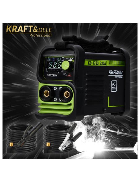 Aparat de sudura invertor 330A MMA TIG LIFT VRD, Kraft&Dele, KD1783