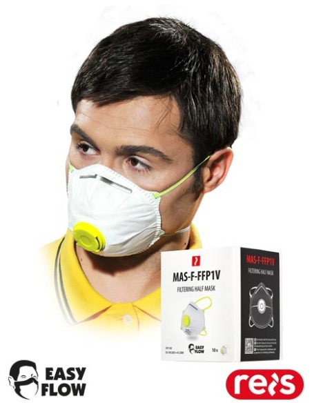 Semimasca filtranta, RAWPOL, unica folosinta, cu valva, antipraf, MAS-F-FFP1V