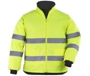Geaca de protectie 4 in 1 reflectorizanta ROADWAY FLUO GANTELINE Coverguard - Geaca reflectorizanta