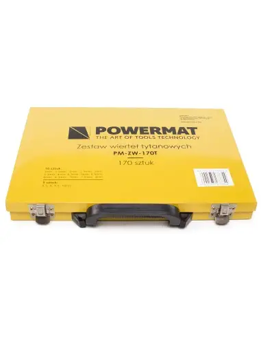 Set de burghie TITANIU 170 buc., Powermat, PM0336