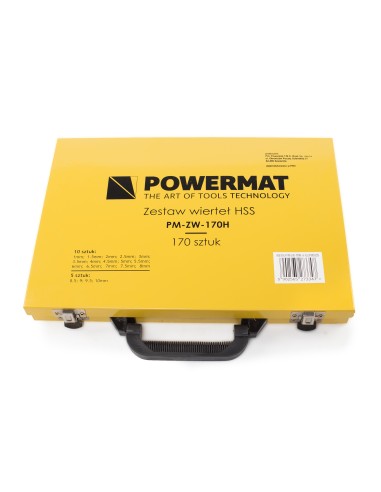 Set de burghie HSS 170 buc., Powermat, PM0335