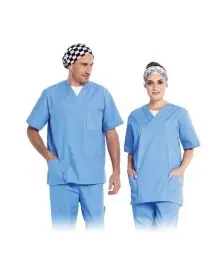 Halat de protectie medical, bleu, unisex CLASSIC-JWB RAW-POL - Imbracaminte de lucru