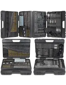 Set de burghie si biti 204 buc, Powermat, PM0701