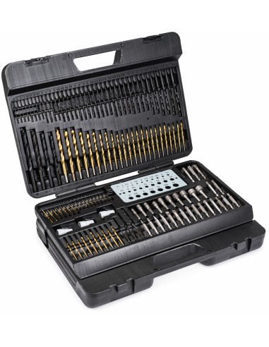 Set de burghie si biti 204 buc, Powermat, PM0701