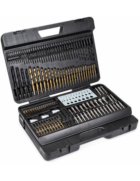Set de burghie si biti 204 buc, Powermat, PM0701