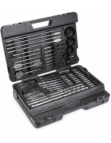 Set de burghie si biti 204 buc, Powermat, PM0701