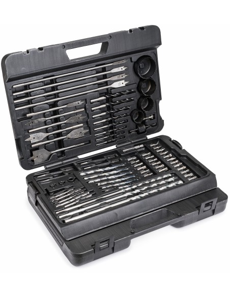 Set de burghie si biti 204 buc, Powermat, PM0701
