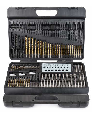 Set de burghie si biti 204 buc, Powermat, PM0701