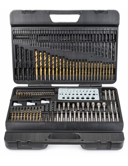 Set de burghie si biti 204 buc, Powermat, PM0701