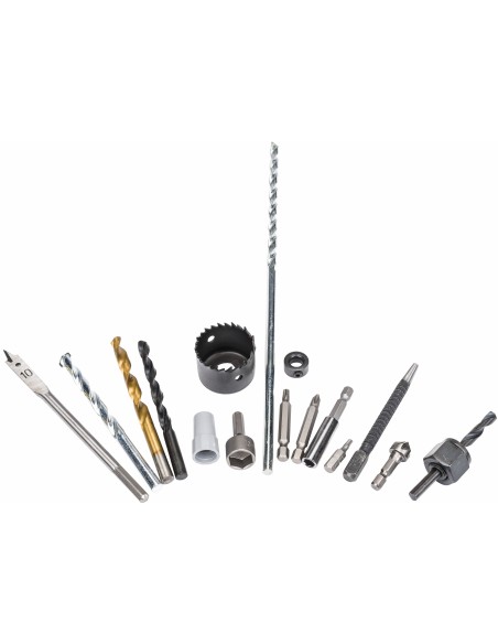 Set de burghie si biti 204 buc, Powermat, PM0701