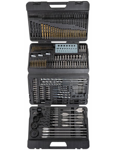 Set de burghie si biti 204 buc, Powermat, PM0701