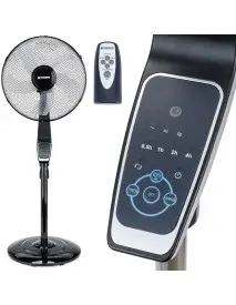 Ventilator de podea Powermat ST-4, 75W, 40cm, 3 trepte, telecomanda