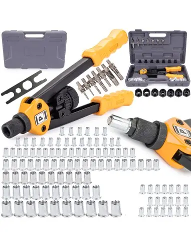 Riveta manuala pentru nituri filetate M3-M12, Powermat, PM0768