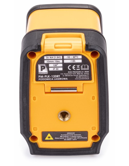 Nivelă laser PM-PLK-120RT + trepied si husa, Powermat, PM0778