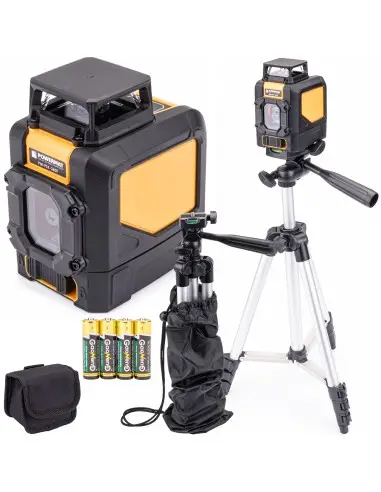 Nivelă laser 360° + trepied si husă, Powermat, PM0779
