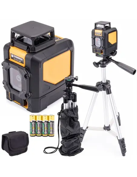Nivelă laser 360° + trepied si husă, Powermat, PM0779