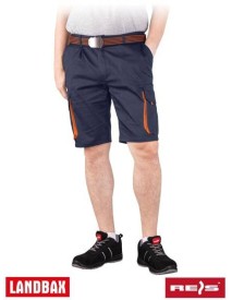 Pantaloni scurti talie de protectie LAND din tercot RAW-POL - Pantaloni scurti