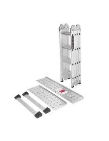 Scara cu platforma 4x4 Kraft&Dele, 460 cm, aluminiu, 150 kg, KD4071