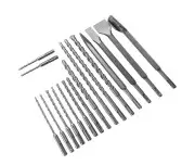 SET DE BURGHIURI SI DALTA 17 PIESE, Kraft&Dele, KD10068