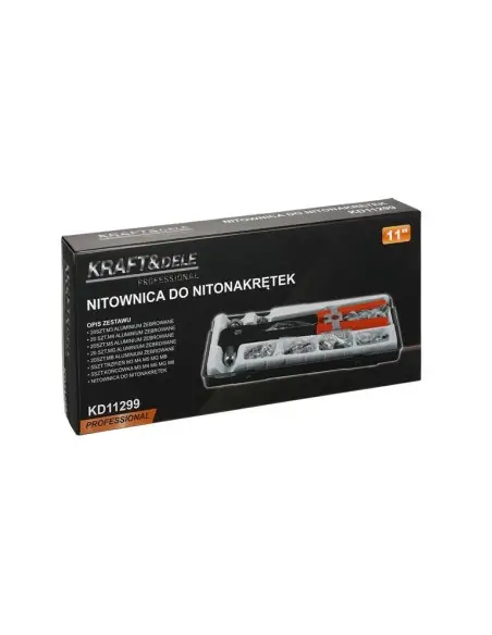 Set de nituinare pentru nituri cu filet interior, Kraft&Dele, KD11299 Set de nituinare pentru nituri cu filet interior, Kraft&Dele, KD11299