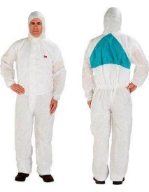 Combinezon de protectie 3M™ 4520 alb RAW-POL - Combinezon