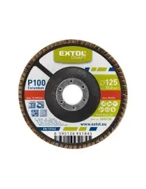Disc lamelar, 125mm, P100, EXTOL CRAFT, 260030