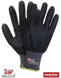 Manusi de protectie imersate cu nitril negru RNIFO-FULL
