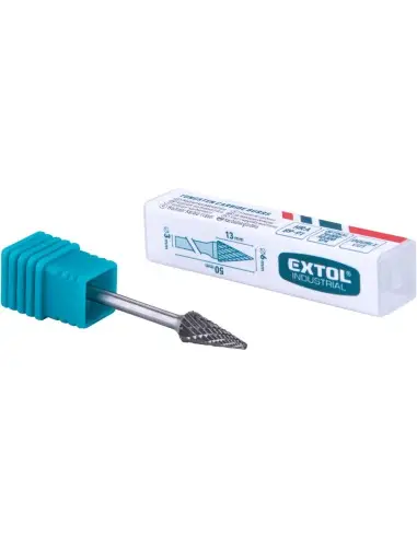 Burghiu conic, Extol Industrial, 8703893, ⌀6x13mm, dublu tăiat