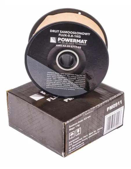 Sarma de sudura cu miez (autoprotejata) 0,8mm 1kg, PM0911 Sarma de sudura cu miez (autoprotejata) 0,8mm 1kg, PM0911