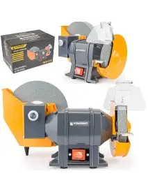 Polizor de banc cu piatra laterala 1850W, Powermat, PM0916