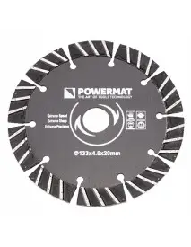 Disc DIAMANTAT pentru Masina de Santuri 133 x 20, Powermat, PM1009