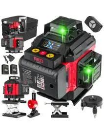 Nivelă Laser Cruce 4D 360 Verde, Red Technic, RTPLK0036