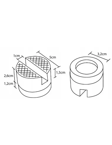 Cauciuc Suport pentru Cric de Tip Broasca, RED TECHNIC, RTNPH0030-N