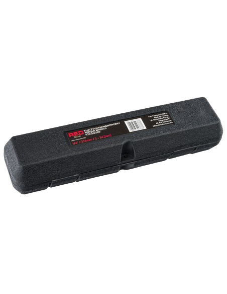 Cheie dinamometrica 1/4" 274mm 2 - 24Nm, RED TECHNIC, RTKD0089