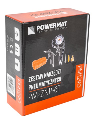 Set de unelte pneumatice PM-ZNP-6T, PM1290 Set de unelte pneumatice PM-ZNP-6T, PM1290