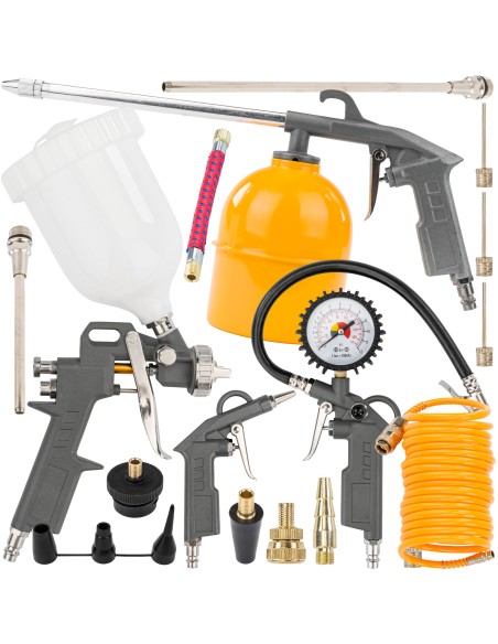 Kit accesorii pneumatice, Powermat, 18 piese, PM1291