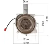 Ventilator cu motor pentru incalzitor, Powermat, PM-AG-8M-WENS