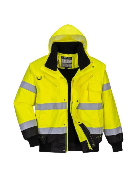 C465- Jacheta de protectie Contrast Bomber Hi-Vis Portwest Portwest - Geaca reflectorizanta C465- Jacheta de protectie Contrast Bomber Hi-Vis Portwest Portwest - Geaca reflectorizanta