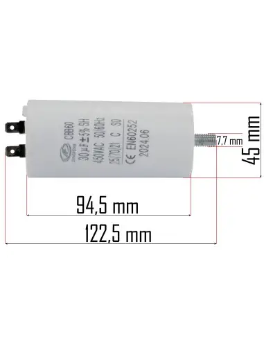 Condensator pentru compresor, Powermat, PM-KO-50T-KN Condensator pentru compresor, Powermat, PM-KO-50T-KN
