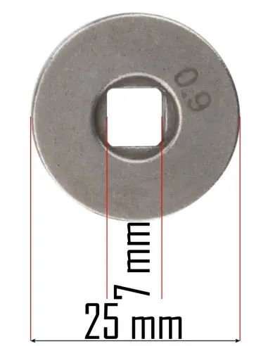 Rola 0,8 / 0,9 pentru aparat de sudura MIG, RED TECHNIC, RTMSTF0001-RL