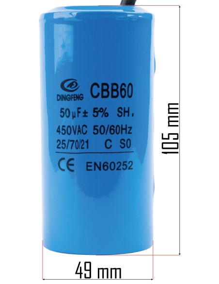 Condensator pentru compresor, Powermat, PM-KO-100T-150T-200T-230V-KN