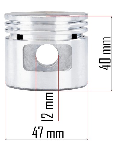 Piston Complet Pentru Compresor, Powermat, PM-KO-100T-V2-TK
