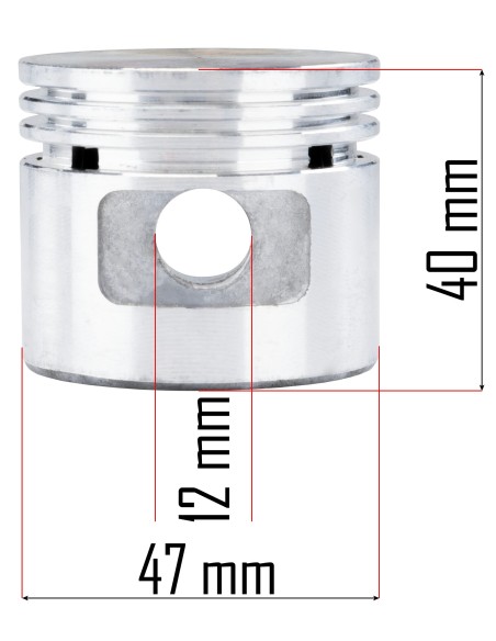 Piston Complet Pentru Compresor, Powermat, PM-KO-100T-V2-TK