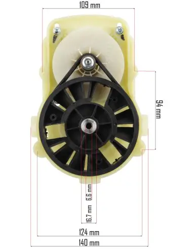 Motor pentru masina de tuns iarba, RED TECHNIC, RTKSE0027-SI